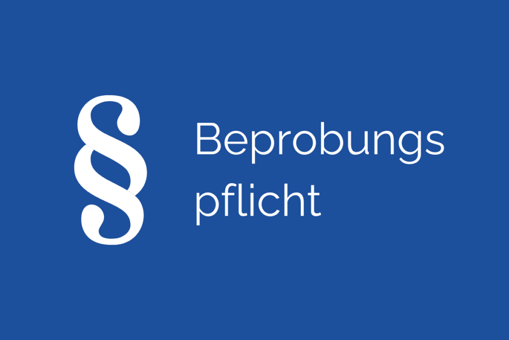 Beprobungspflicht